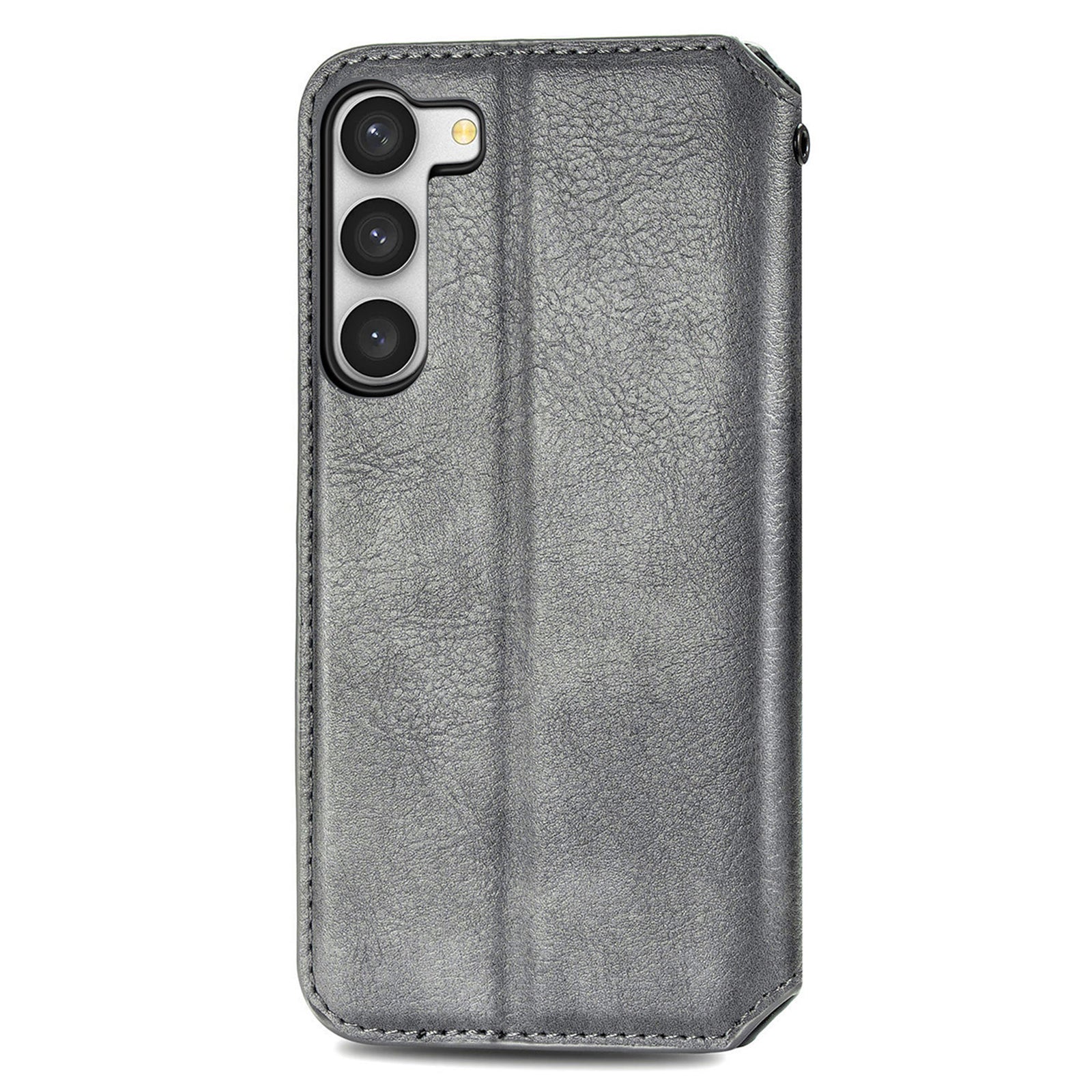 Til Samsung Galaxy S23 PU Læder Rhombus påtrykt cover Velbeskyttet magnetisk autoabsorberet stativ Wallet Folio Flip telefonetui Til Samsung Galaxy S23 PU Læder Rhombus påtrykt cover Velbeskyttet magnetisk autoabsorberet stativ Wallet Folio Flip telefonetui